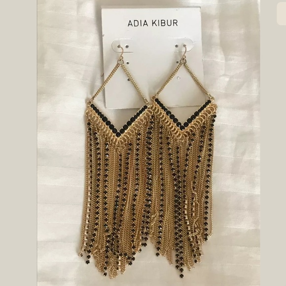 NWT Adia Kibur Tassel Earrings - Picture 2 of 6